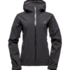Black Diamond Stormline Stretch Rain Shell Women's 2 Black Diamond Stormline Stretch Rain Shell Women's -Feathered Friends Shop StormLineStretchRainShell Black Front womens