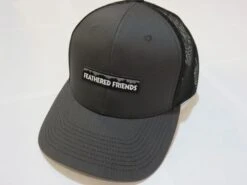 Feathered Friends Pro Style Trucker Mountain Logo Patch Hat -Feathered Friends Shop feathered friends pro style trucker mountain logo patch hat dark gray black