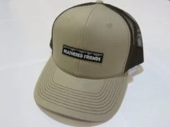 Feathered Friends Pro Style Trucker Mountain Logo Patch Hat -Feathered Friends Shop feathered friends pro style trucker mountain logo patch hat khaki brown
