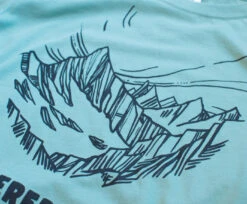 Feathered Friends Women's Mountain T Shirt -Feathered Friends Shop feathered friends womens mountain t shirt detail