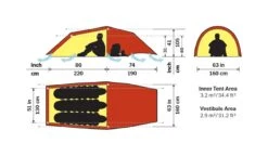 Hilleberg Anjan 3 GT Tent -Feathered Friends Shop hilleberg anjan 3GT floor plan