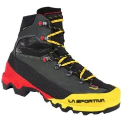 La Sportiva Aequilibrium LT GTX Men's Black/Yellow -Feathered Friends Shop la sportiva aequilibrium lt gtx mens 7